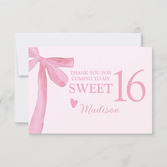 Convite de Aniversário Sweet 16 Personalizado Coqu (Frente)