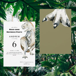 Convite de aniversário T-Rex Roar-some