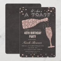 Convite de Aniversário Taça de Vinho Diamante Dour