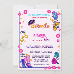 Convite de Aniversário Tema Flamenco