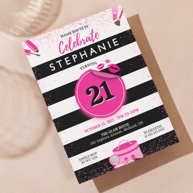 Convite de Aniversário Tema Sephora (Criador carregado)