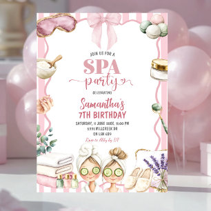 Convite de Aniversário Tema Spa Festa Spa