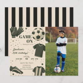 Convite de Aniversário Temático de Futebol Infanti