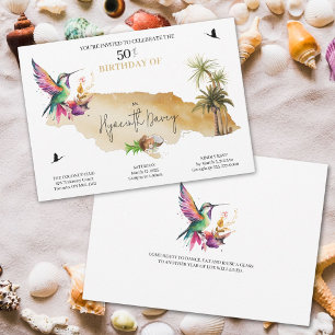 Convite de Aniversário Temático Jamaicano