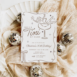 Convite De Aniversário Tini Bit Antigo Martini