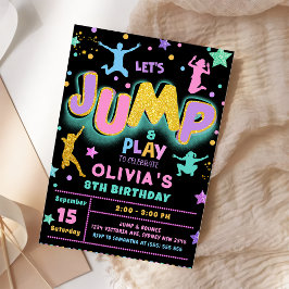Convite de aniversário Trampoline de Salto