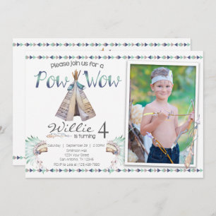 Convite de aniversário tribal do prisioneiro de