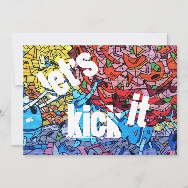 Convite de Aniversário Urbano (Frente)