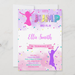 Convite de Aniversário Vamos Saltar