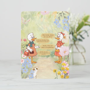 Convite de aniversário Vintage