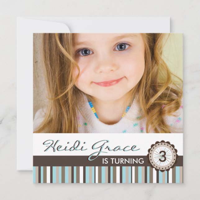 Convite de aniversário Whimsical (Frente)