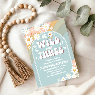 Convite de Aniversário Wild e Três