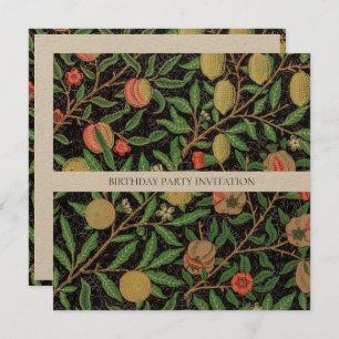 CONVITE DE ANIVERSÁRIO: WILLIAM MORRIS