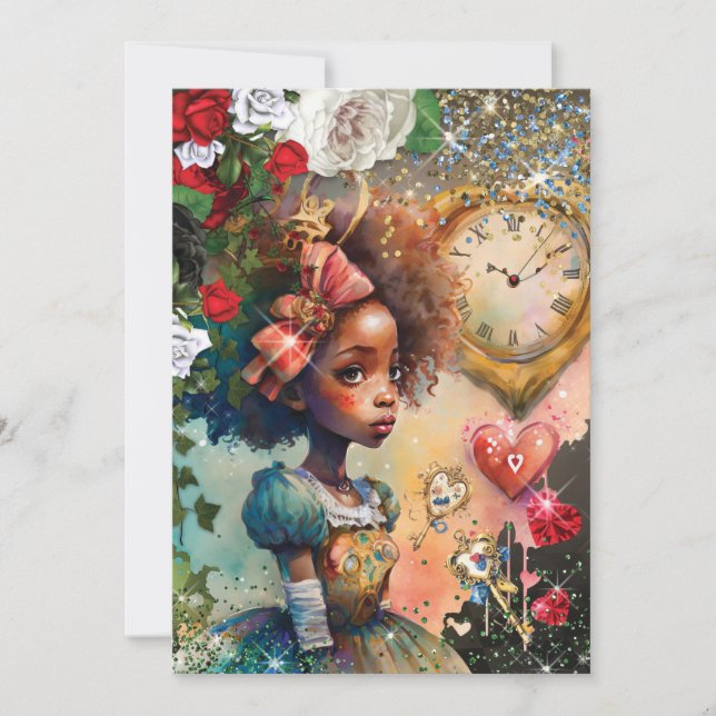 Convite de aniversário Wonderland (Frente)