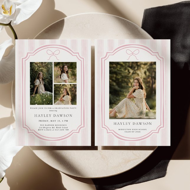Convite de Aniversatura de Formatura com Foto List (Criador carregado)
