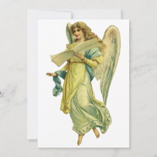 Convite de Anjo de Natal Vitoriano
