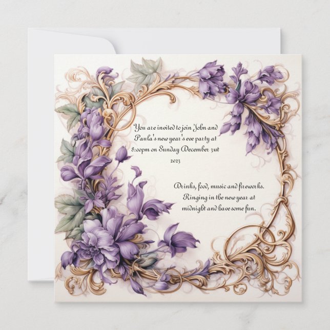 Convite de Ano Novo (Frente)