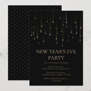 Convite de Ano Novo Elegante para Festa