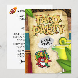 Convite de Ano Novo Futebol Taco Party