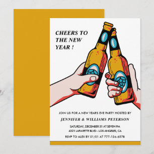 Convite de Ano Novo Merry Beer