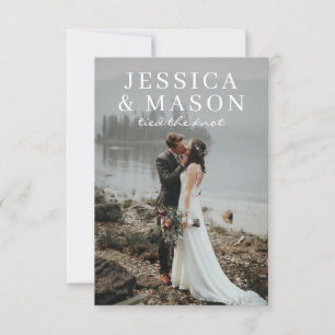 Convite de Anúncio de Casamento com Sobreposição E