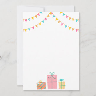 Convite de Anúncio de Festa de Balões de Aniversár