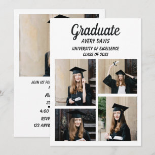 Convite de Anúncio de Formatura 2026 Menina