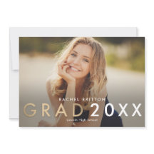 Convite de Anúncio de Formatura Modern Mix