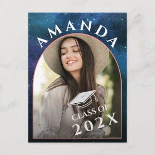 Convite de Anúncio de Graduação de Foto de Graduad