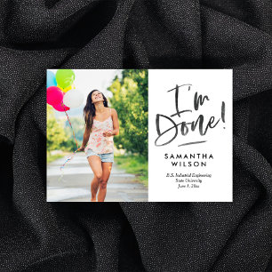 Convite De Anúncio De Graduação Finalmente Concluí