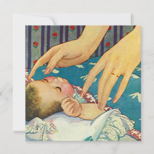 Convite De Anúncio Do Partido Do Chá de fraldas 