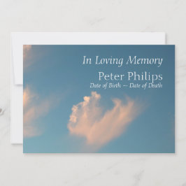 Convite de Anúncio Funeral da Nuvem 2 da Face