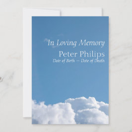 Convite de Anúncio Funeral do Sky 1 Pacote