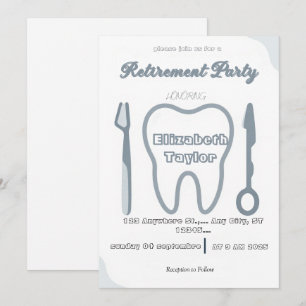 Convite de aposentadoria de dentista - Obrigado De