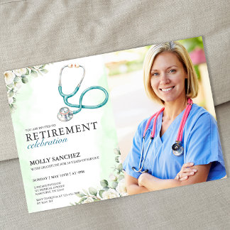 Convite de Aposentadoria de Médico Enfermeiro com