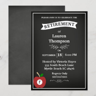 Convite de Aposentadoria de Professor de Lousa