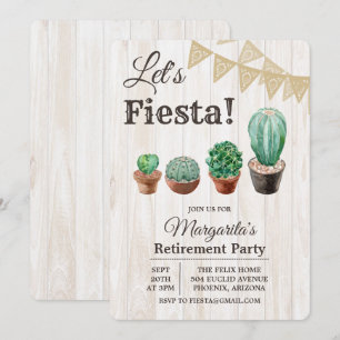Convite de Aposentadoria do Cactus Fiesta