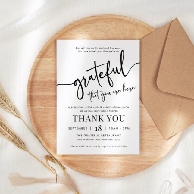 Convite De Apreciação, Agradecido Por Você Convida (Criador carregado)