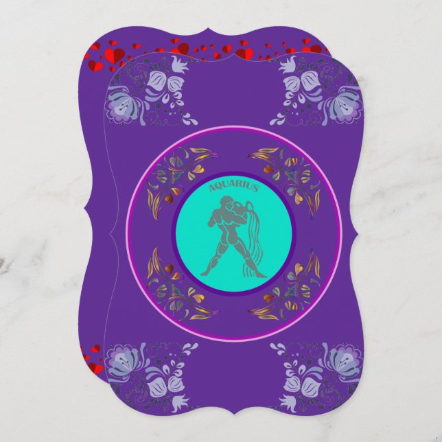 Convite de Aquário (Frente/Verso)