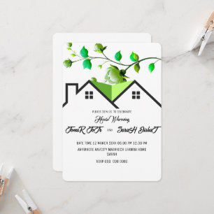 Convite de Aquecimento de Casa Editável, C