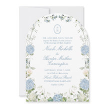 Convite de Arco de Casamento com Monograma de Hort