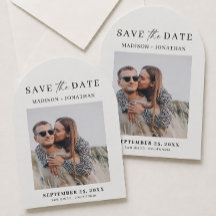 Convite de Arco de Foto de Casamento para Salvar a