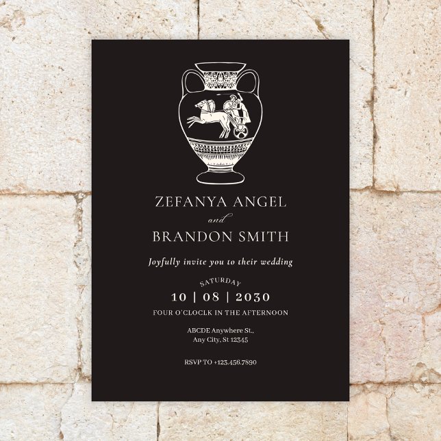 Convite de arte antiga ânfora do império antigo (Criador carregado)