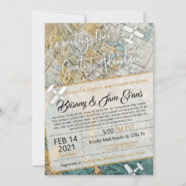 Convite de Aventura para Chá de fraldas Virtual