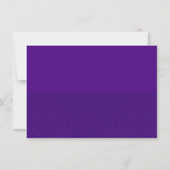 Convite de Baixo com Brilho Roxo – Personalizável (Frente)