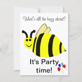 Convite de Balões Abelha Bumble de 1º Aniversário