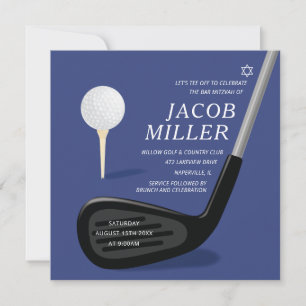 Convite de Bar Mitzvah de Golfe Country Club