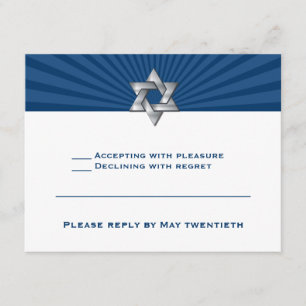 Convite de Bar Mitzvah Estrela Judaica Josiah Silv