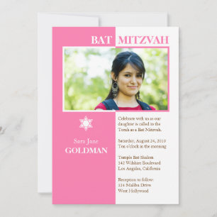 Convite de Bat Mitzvah