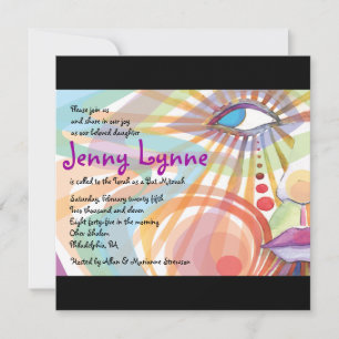 Convite De Bat Mitzvah À BELEZA